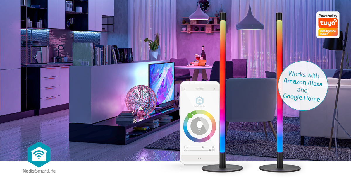 Barras Led de Secretária Inteligentes Wi-Fi - Nedis - Tuya / SmartLife