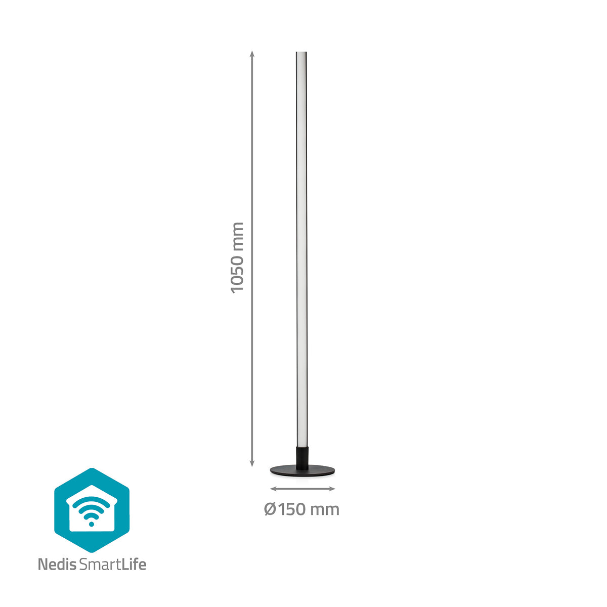 Candeeiro Vertical Inteligente LED Wi-Fi - Nedis - Tuya / SmartLife