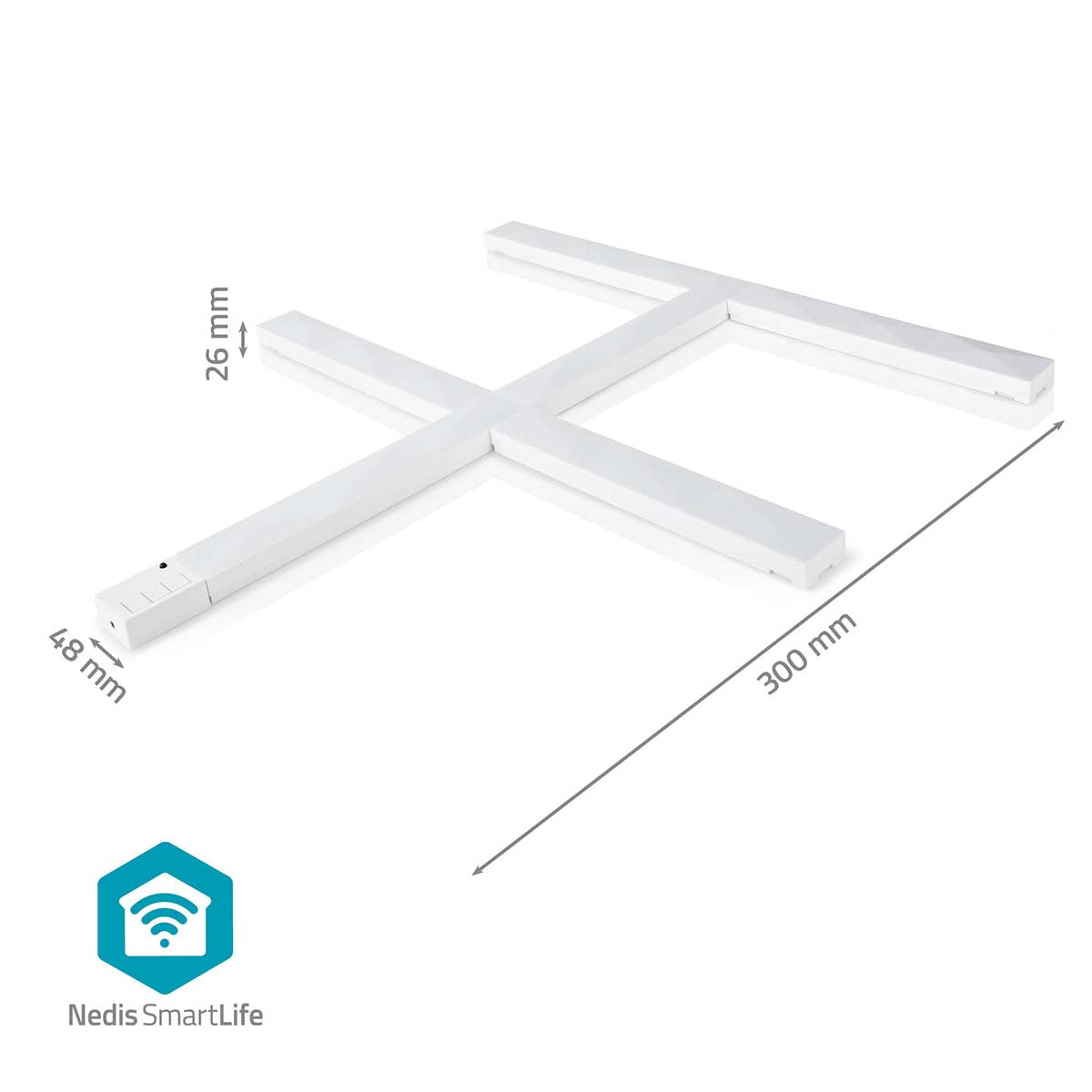 Barras de Luz de Parede Inteligentes Wi-Fi - Nedis - Tuya / SmartLife