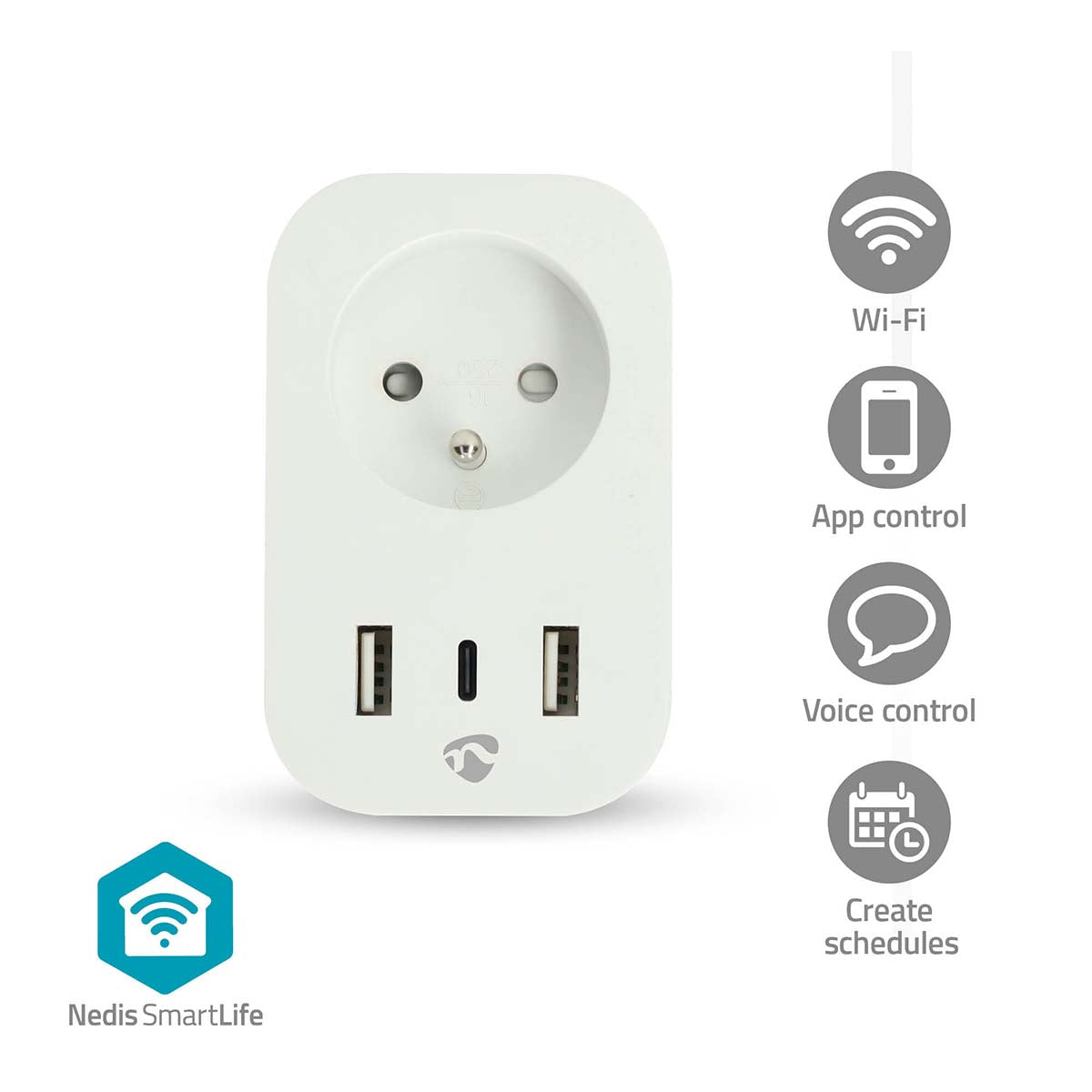 Tomada Inteligente Wi-Fi - Nedit - Tuya / SmartLife