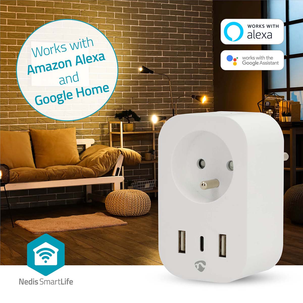 Tomada Inteligente Wi-Fi - Nedit - Tuya / SmartLife