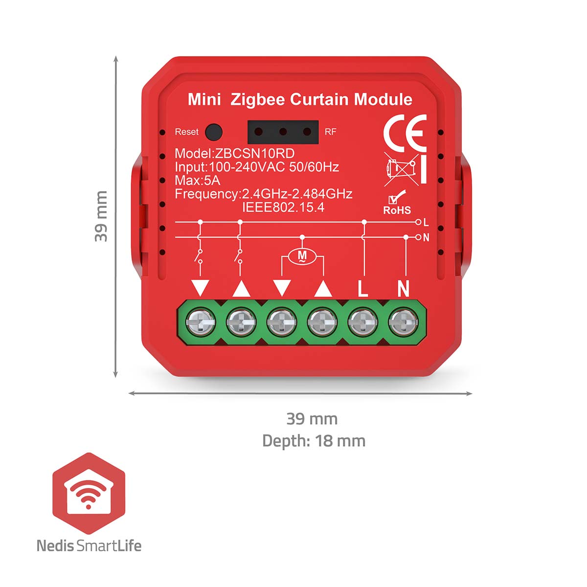 Mini Módulo para Estores Zigbee com Percentagem - Nedis - Tuya / Smartlife
