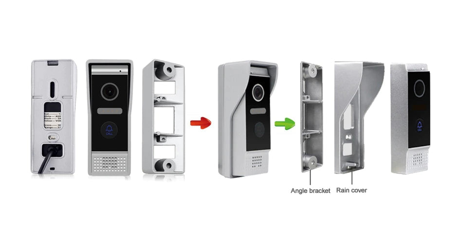 Timbre adicional con cámara 720P para videoportero de 4 hilos