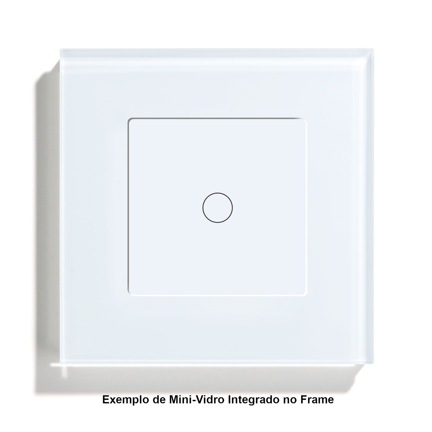 Mini cristal para interruptor de 1 unidad de 47 x 47 mm - Para integrar en el marco - Línea Desire - GL47P1W