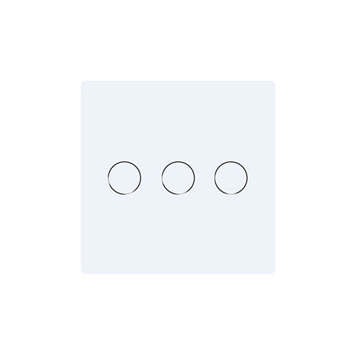 Mini cristal para interruptor de 3 vías de 47 x 47 mm - Para integrar en el marco - Línea Desire - GL47P3W