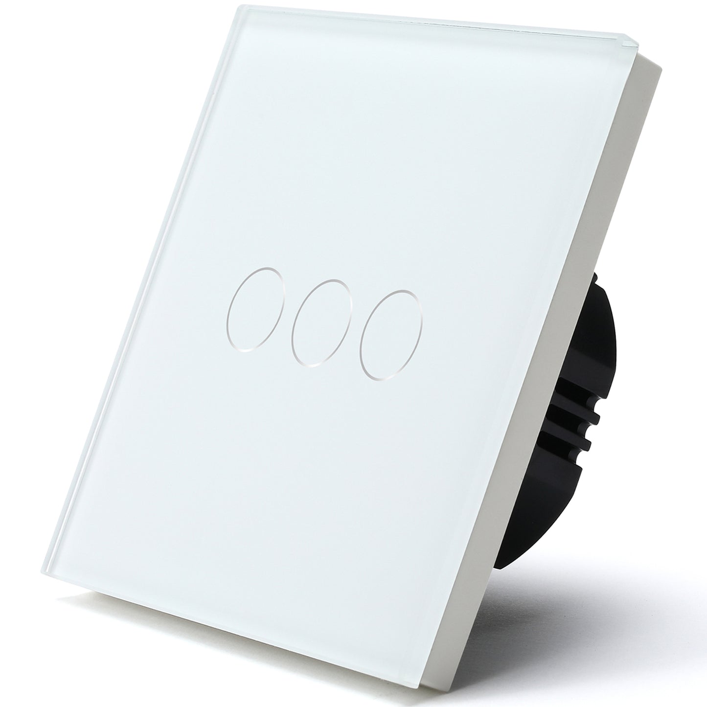 Interruptor Zigbee Desire - 3 Gang - 86x86mm - Vidro Branco - Tuya / Smartlife