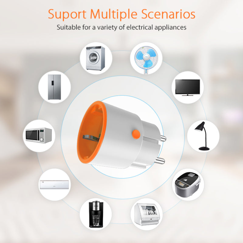 Tomada Inteligente ZIGBEE 3.0 16Amp c/ Controlo de Consumo - Tuya / Smartlife