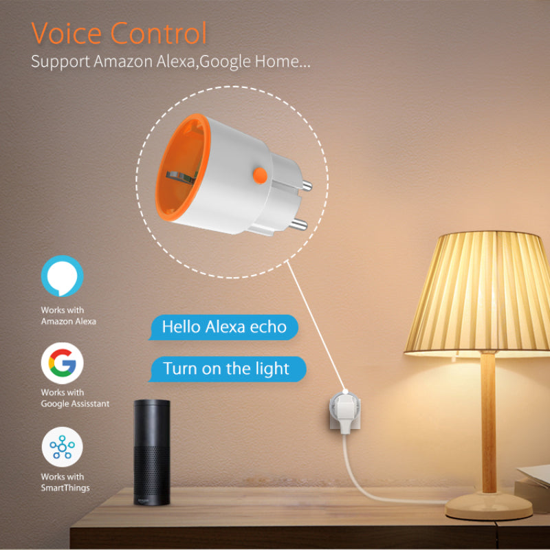 Tomada Inteligente ZIGBEE 3.0 16Amp c/ Controlo de Consumo - Tuya / Smartlife