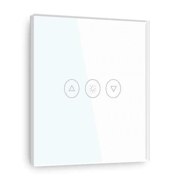 Interruptor regulador de intensidad con panel de vidrio de 86 x 86 mm para integración con Zigbee Desire - NGL86TDIP1W