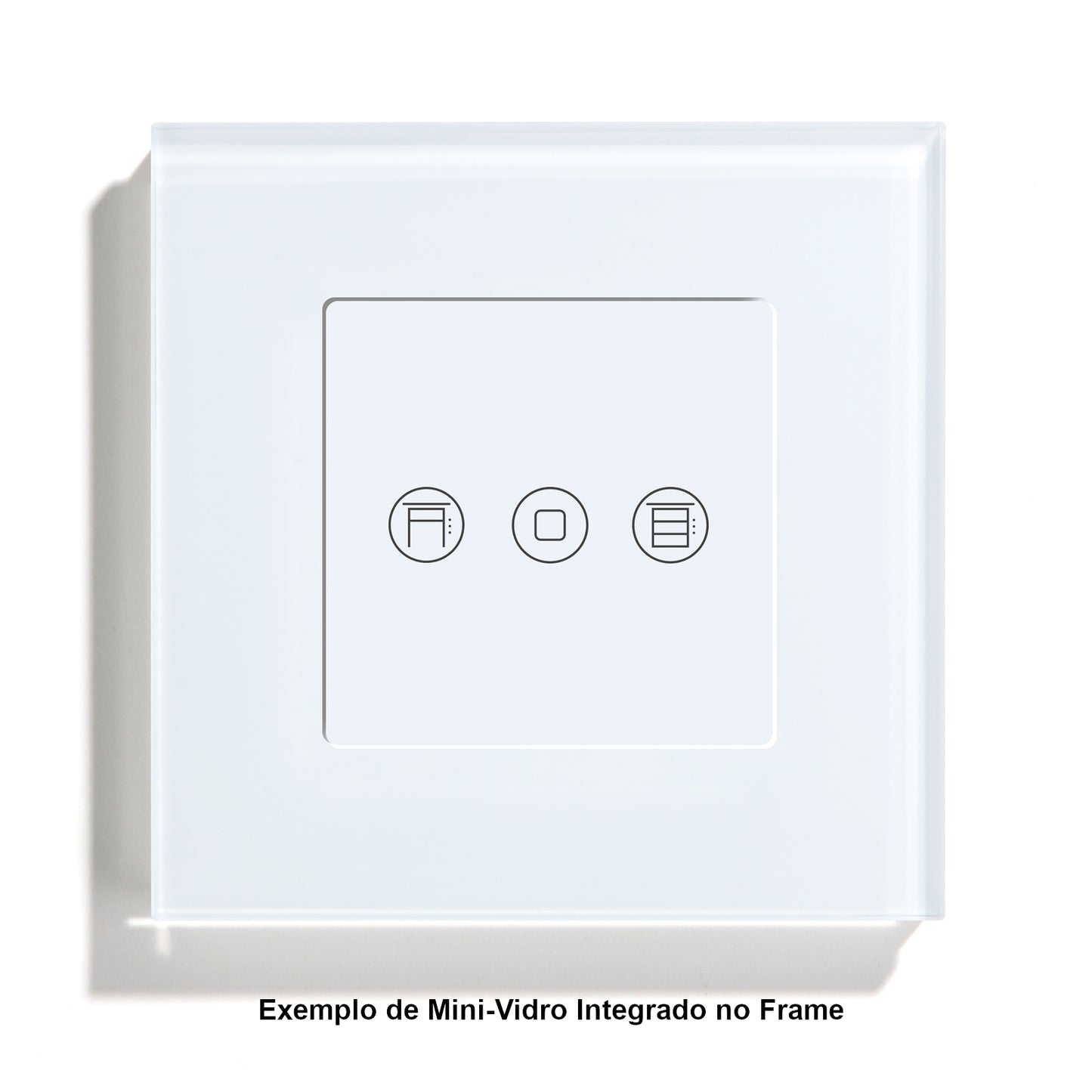 Mini vidrio para persianas de 47 x 47 mm - Para integrar en el marco - Línea Desire - GL47TRSIP3W
