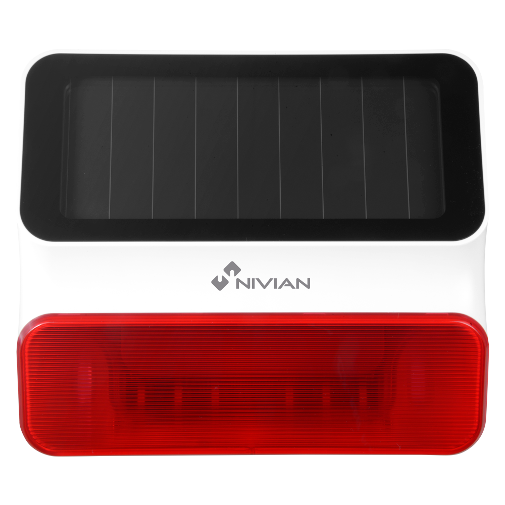 Sirena solar para exteriores con función de sistema autónomo sin central para kit de alarma Tuya/Smartlife