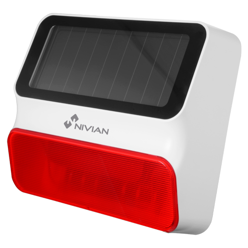Sirena solar para exteriores con función de sistema autónomo sin central para kit de alarma Tuya/Smartlife