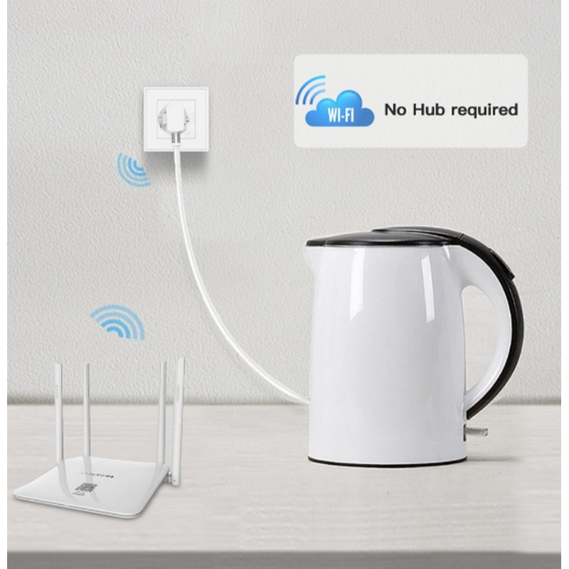 Tomada de Parede Inteligente Wi-Fi EU Woox / Tuya / Smart Life