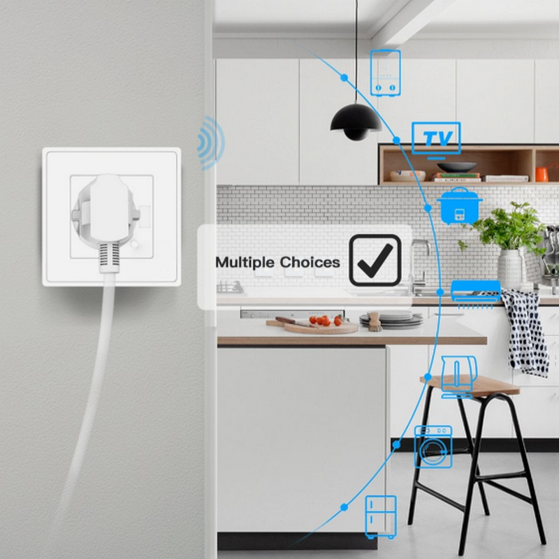 Tomada de Parede Inteligente Wi-Fi EU Woox / Tuya / Smart Life