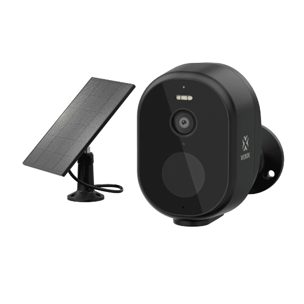 Cámara de seguridad inalámbrica para exteriores con panel solar, Tuya y SmartLife