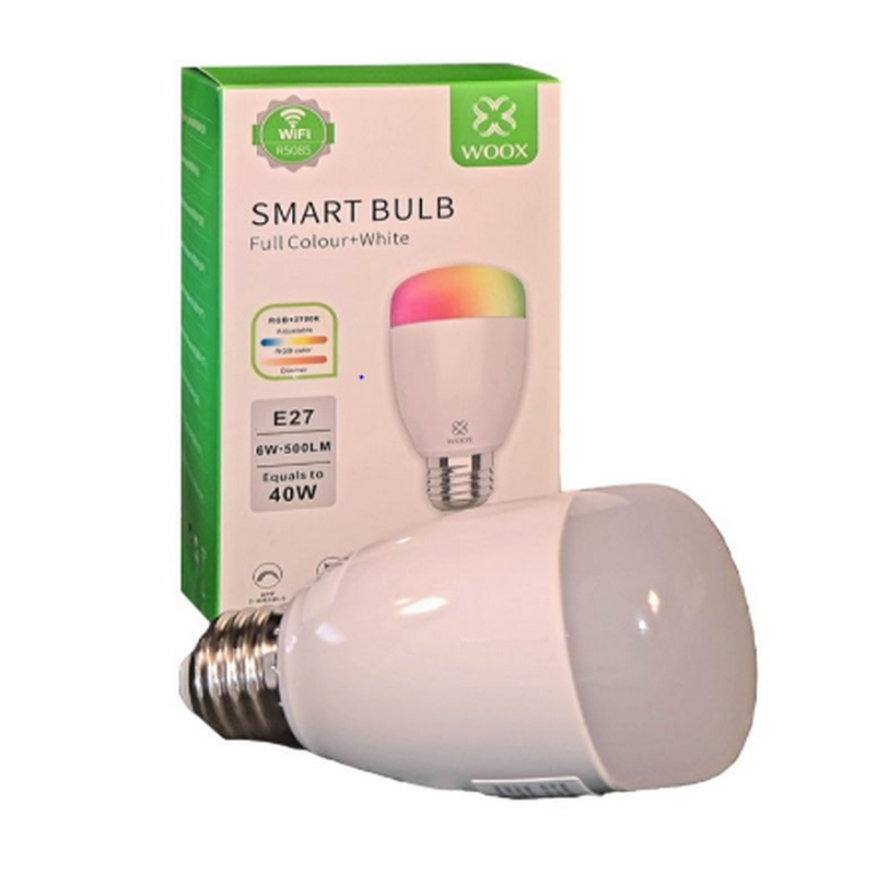 Bombilla inteligente Woox LED Diamond E27 WiFi de alto rendimiento para Tuya y Smart Life
