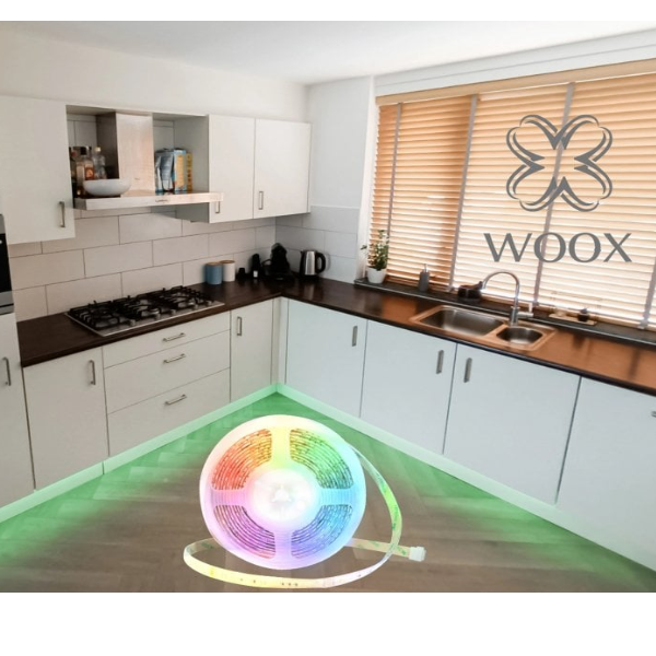 Kit de iluminación de tira LED Woox R5149 RGB + CCT + Música / Tuya / Smart Life