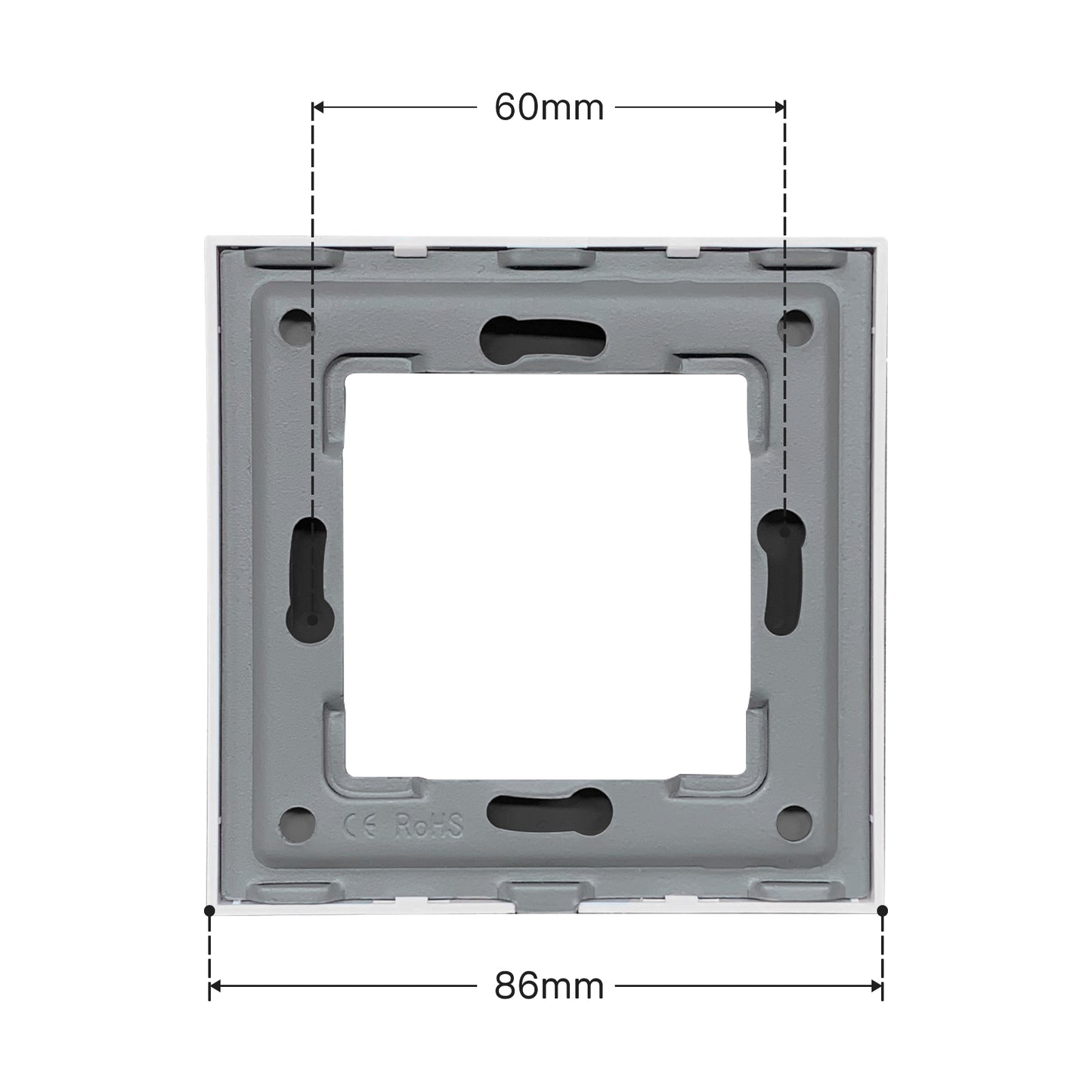 Frame em Vidro para Integração 86x86mm - Linha Desire