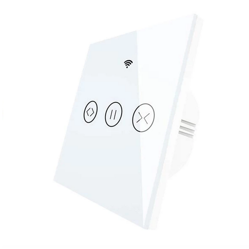 Interruptor Touch de Estore Wi-Fi + RF com Percentagem Moes - Branco - Gama Simple Touch - Tuya / Smartlife - WS-EUR-C
