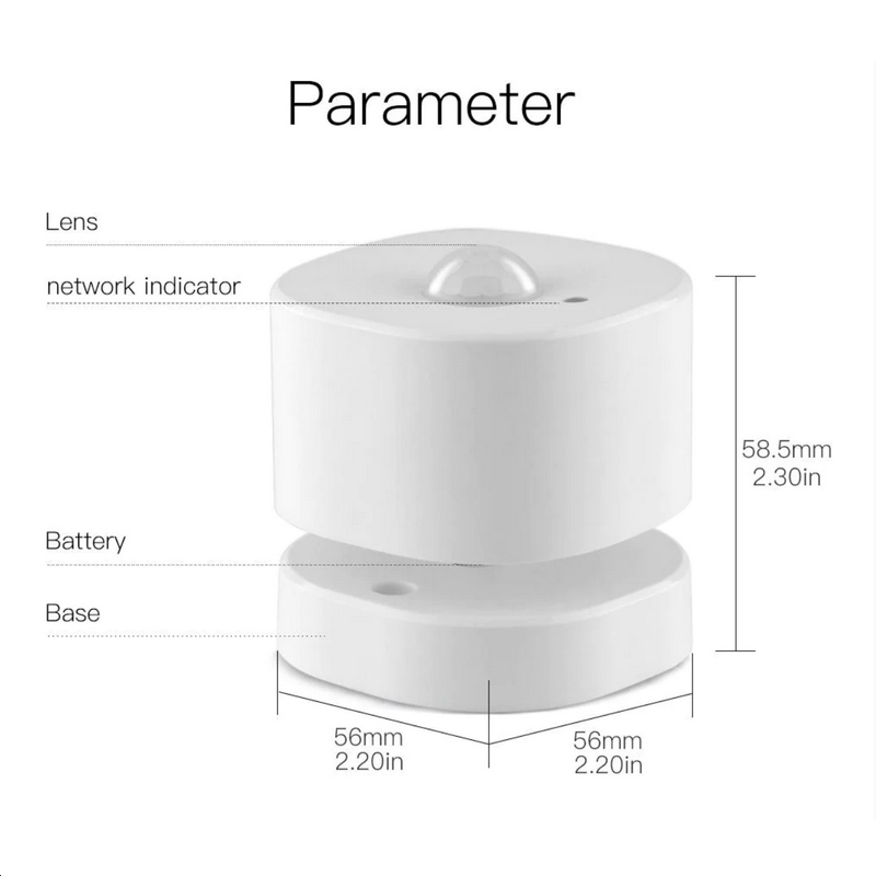 Sensor de movimiento y luz PIR Zigbee de Moes