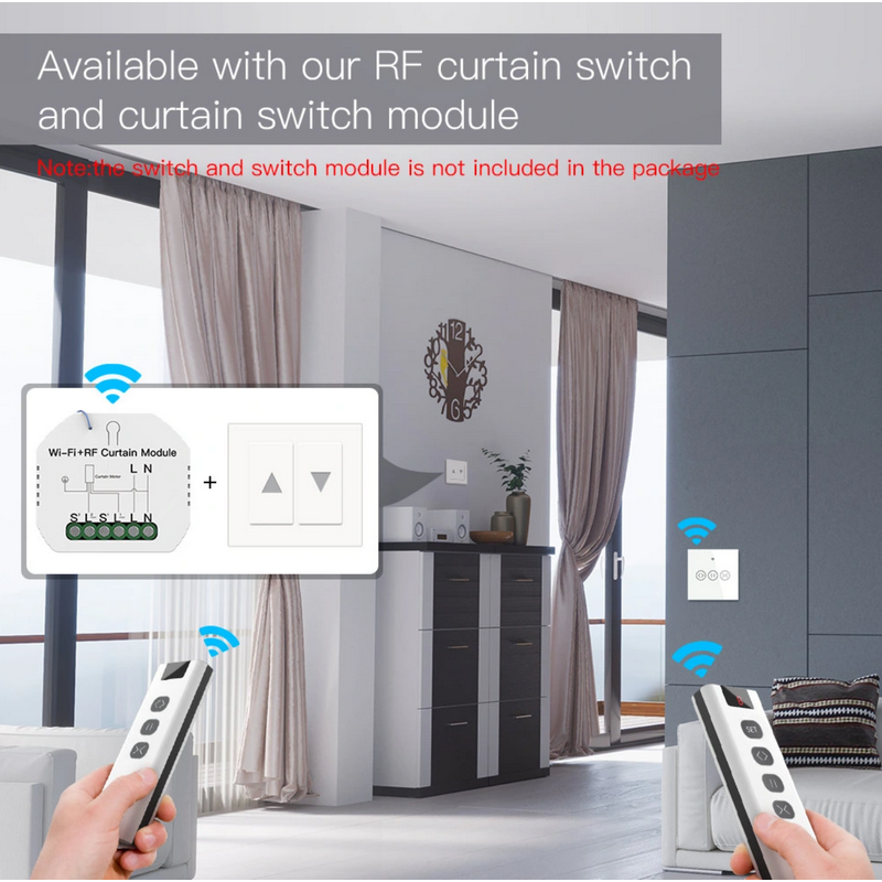 Control remoto RF Moes con 9 canales para persianas - Tuya/Smartlife