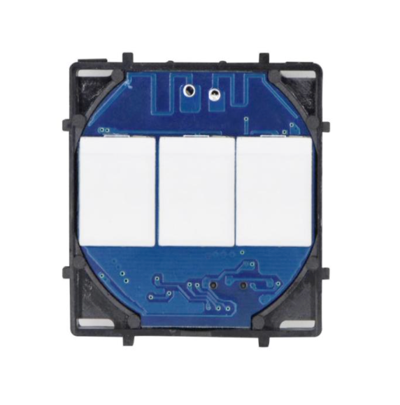 Interruptor Zigbee Desire - 3 Gang + 1 Estore - 157*86mm - Vidro Branco - Tuya / Smartlife