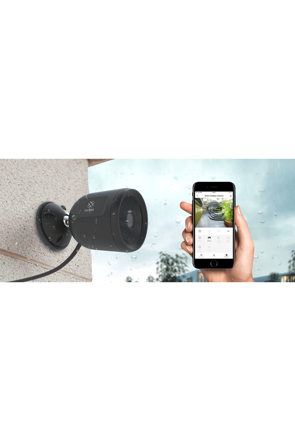 Cámara de seguridad para exteriores Woox/Tuya/Smart Life