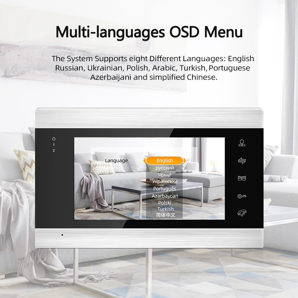 Pantalla principal para videoportero de 4 cables