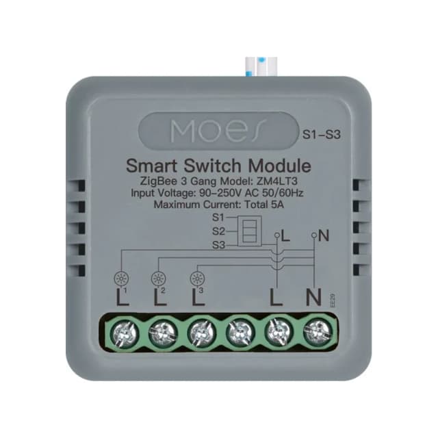 Módulo inteligente MINI Zigbee 3 canais