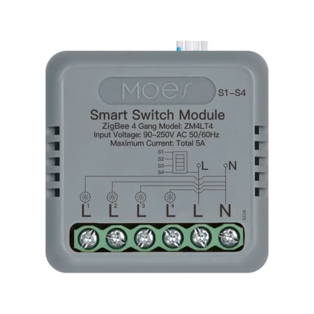 Módulo inteligente MINI Zigbee 4 canais