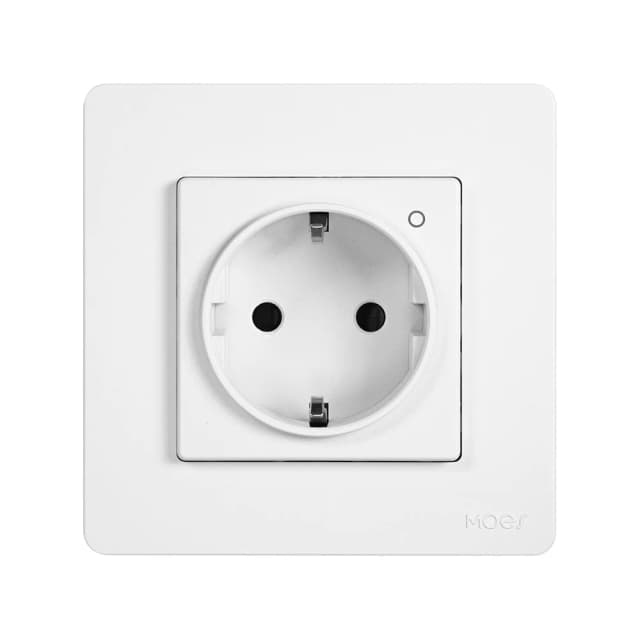 Tomada Inteligente Zigbee Star Ring com Monitorização de Energia - Branco