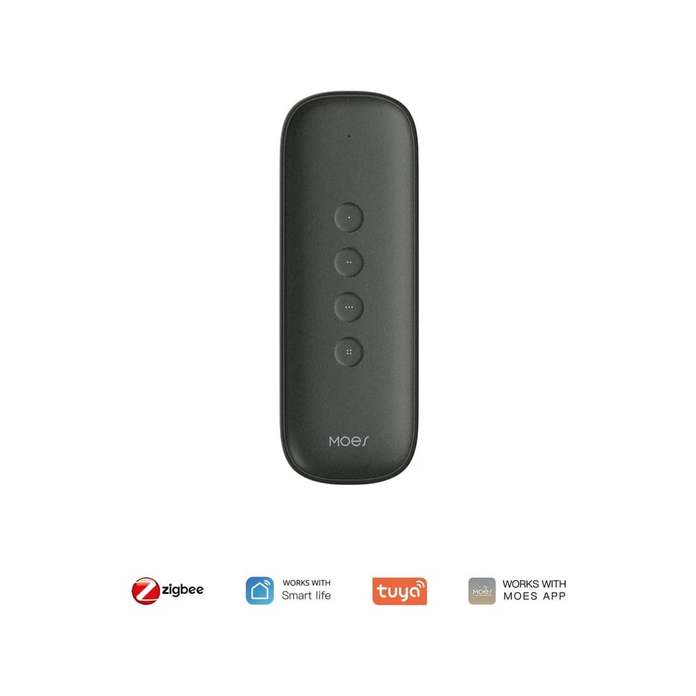 Comando 4 canais ZigBee Preto