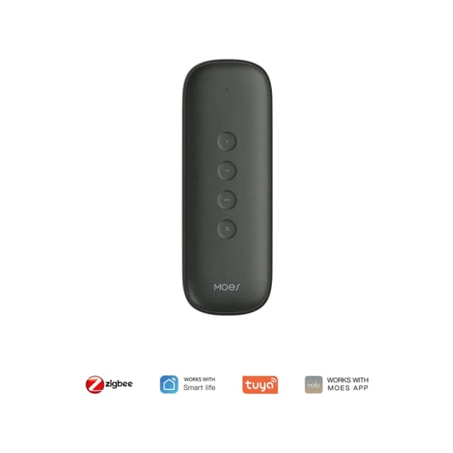 Comando 4 canais ZigBee Preto