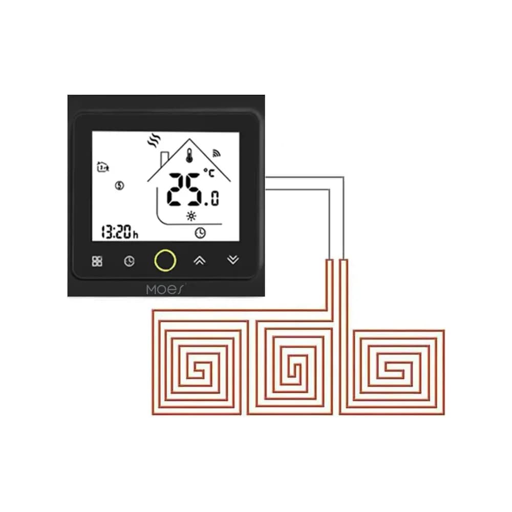 Termóstato Wi-Fi para Piso Radiante Elétrico – DOM-TH-GB