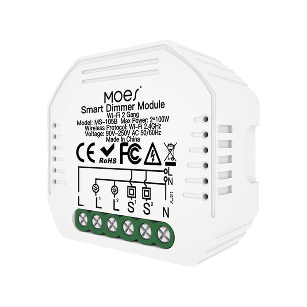 Módulo Dimmer 2 canais Wi-Fi