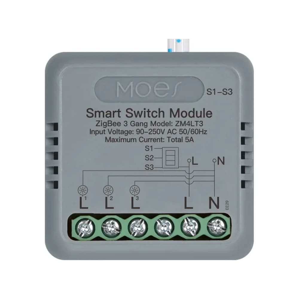 Módulo inteligente MINI Zigbee 3 canais