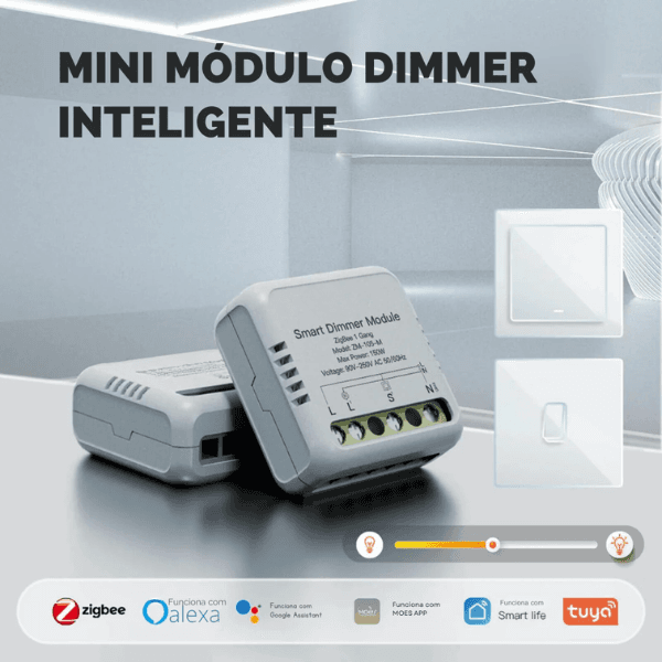 Mini Módulo Zigbee para Luzes Dimmer - Tuya / Smartlife