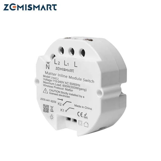 Módulo Matter sobre WiFi - 2 Gang - HomeKit | Google Home | Smartthings