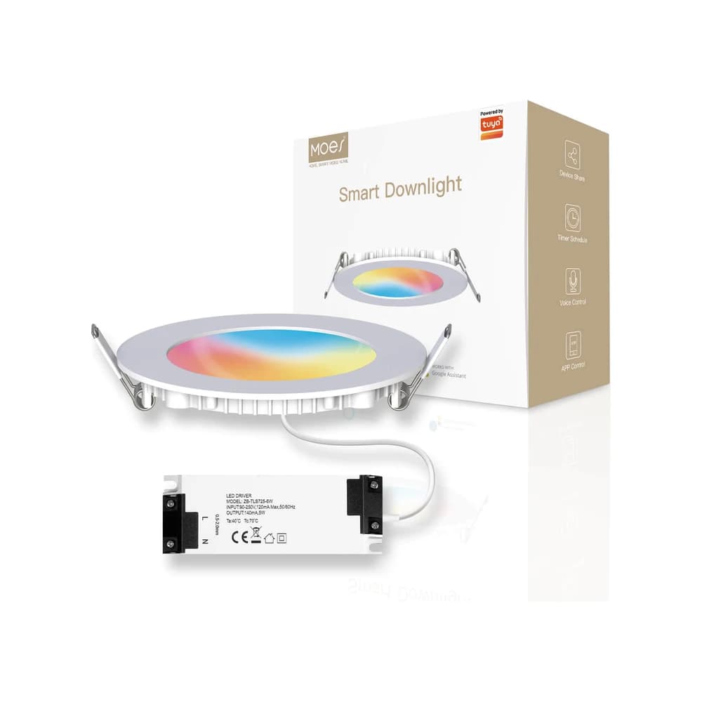 Lâmpada Spot Embutida 6W RGB Regulável ZigBee