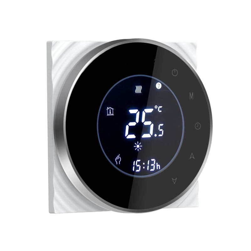 Termostato p/ Piso Radiante Hidráulico - Preto - Tuya / Smartlife