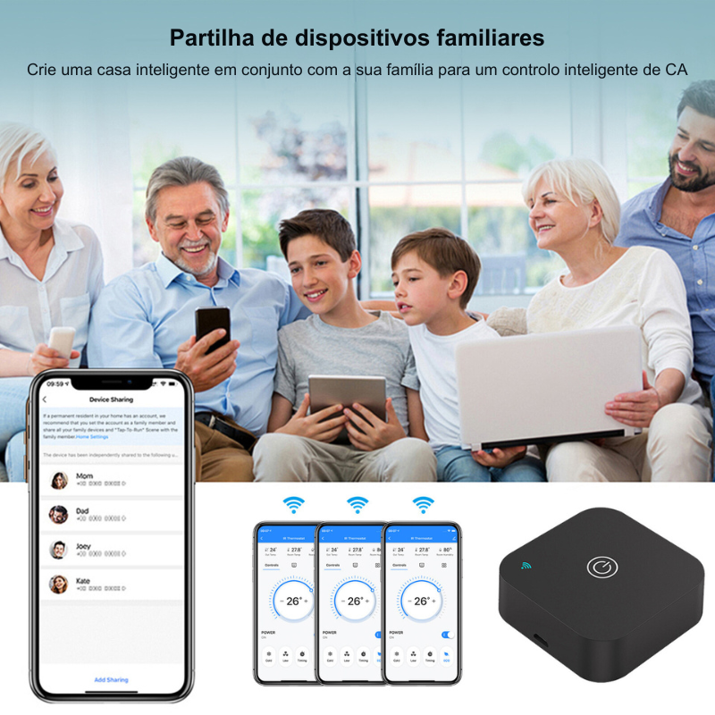 Termostato infrarrojo inteligente para aire acondicionado - Tuya / Smartlife 