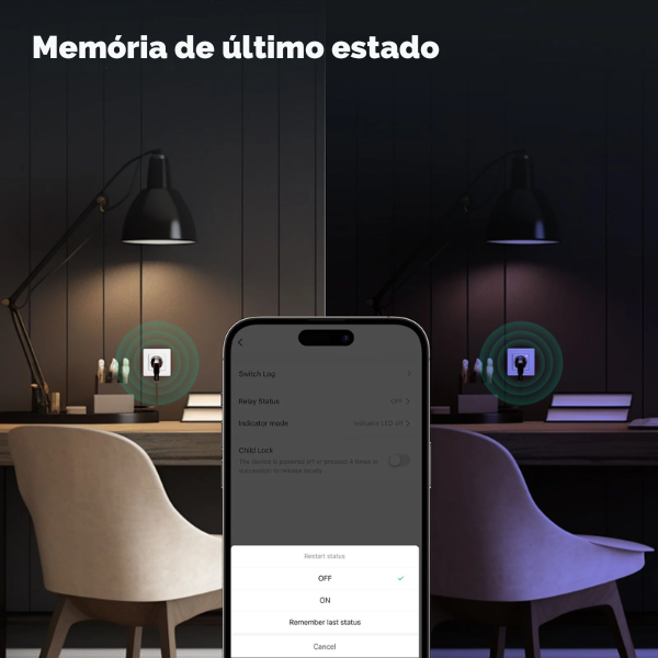 Tomada Inteligente Zigbee Star Ring com Monitorização de Energia - Cinzento