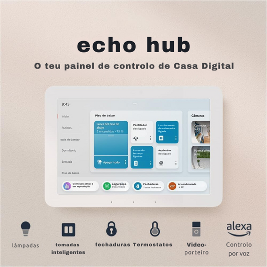 Echo Hub | Panel de control digital del hogar con pantalla de 8"
