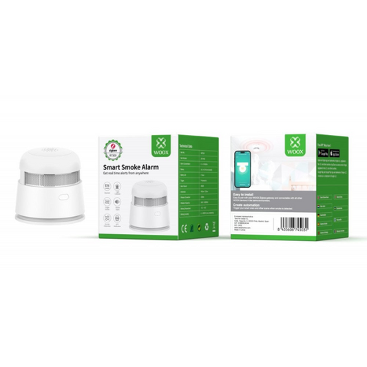 Sensor de humo inteligente WOOX R7305 Zigbee - Tuya/Smartlife