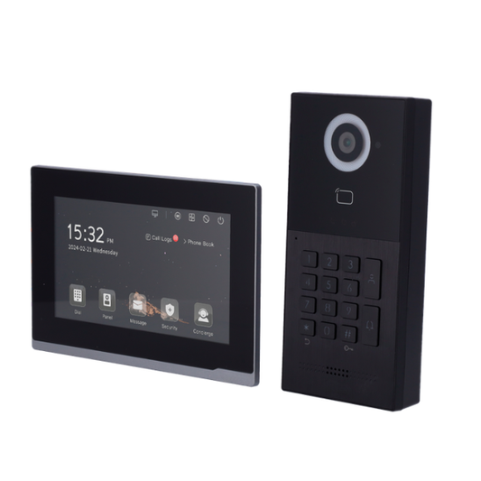 Kit de Videoporteiro Nivian WiFi 2 Fios com Teclado + Monitor 7” Touch - Tuya / Smartlife
