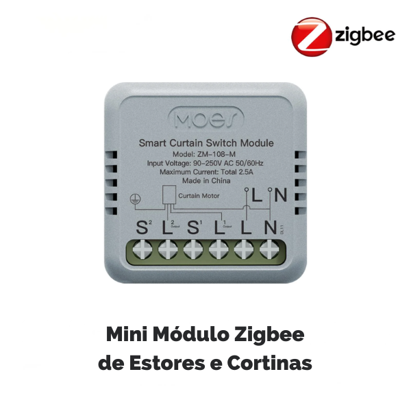 Mini módulo para persianas Zigbee 3.0 con porcentaje Tuya/Smartlife