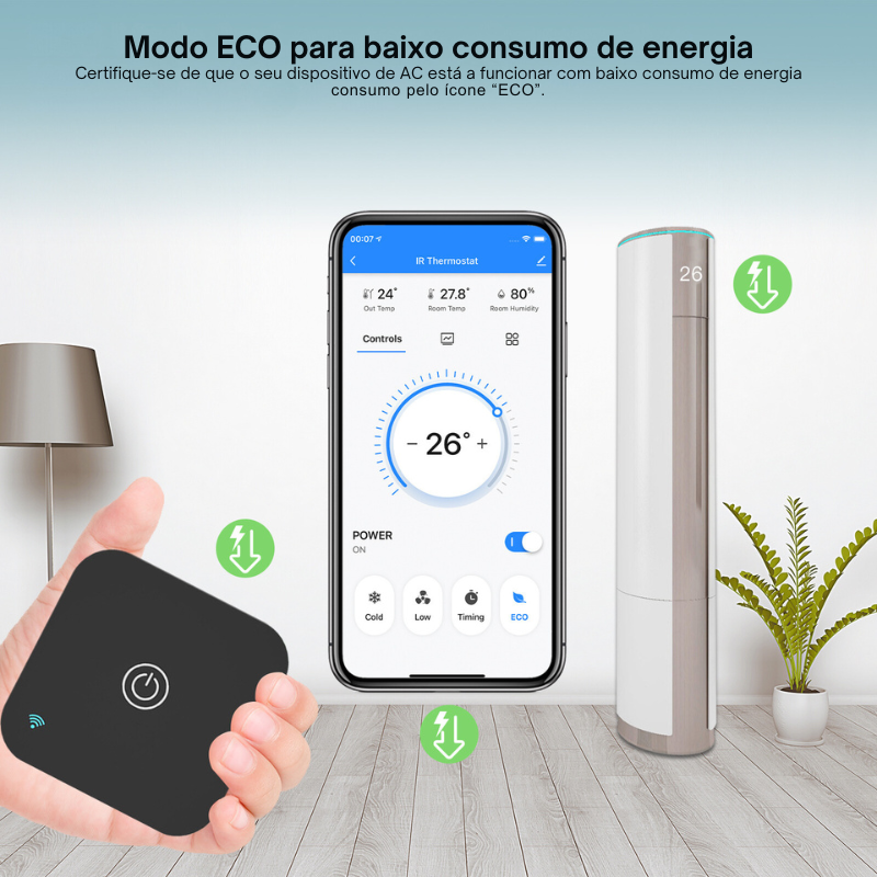 Termostato infrarrojo inteligente para aire acondicionado - Tuya / Smartlife 
