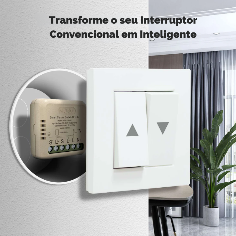 Mini Módulo Estores c/ Percentagem - WiFi - Tuya / Smartlife – Moes