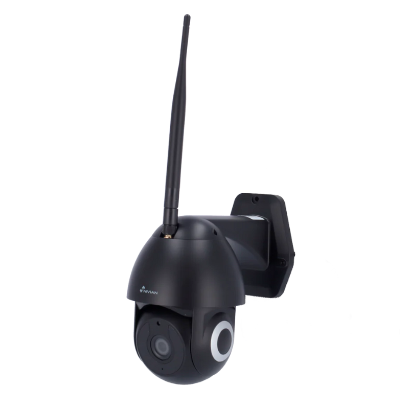 Cámara exterior giratoria de 360 ​​grados - Negra - Tuya/Smartlife