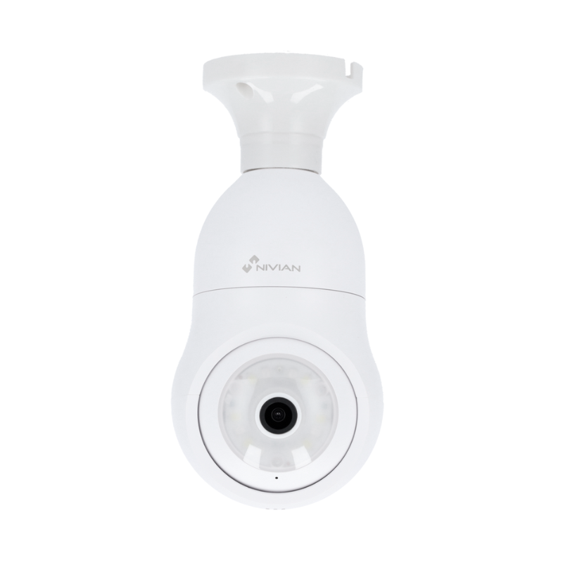 Cámara de seguridad 2K Wi-Fi 360 con enchufe E27 - Tuya/Smartlife